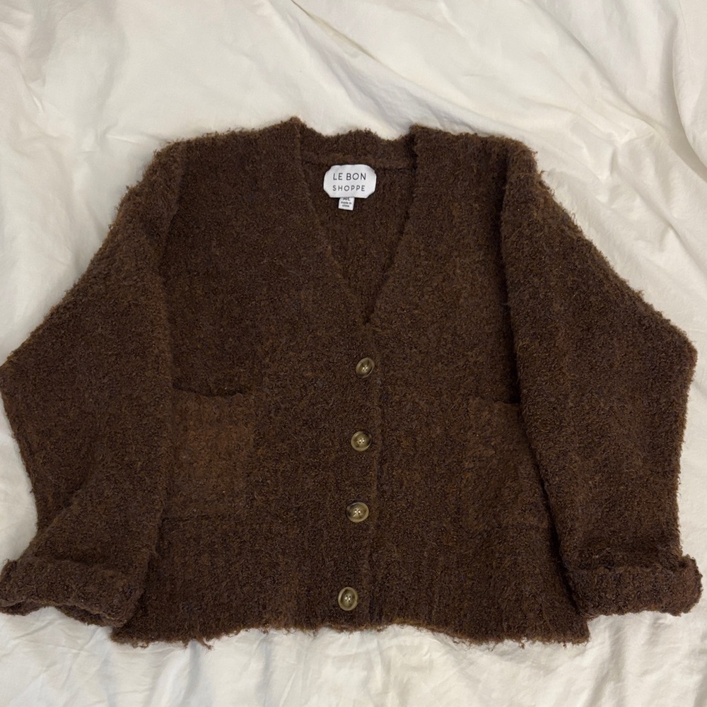 Le Bon Shoppe Chaud Cardigan in Espresso